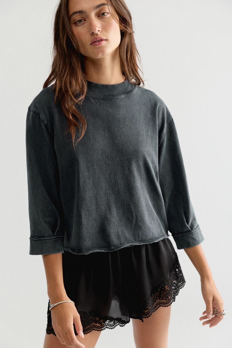 We The Free Gracie Cropped Crew Neck Top 1