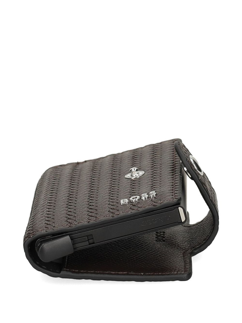 woven leather cardholder 6