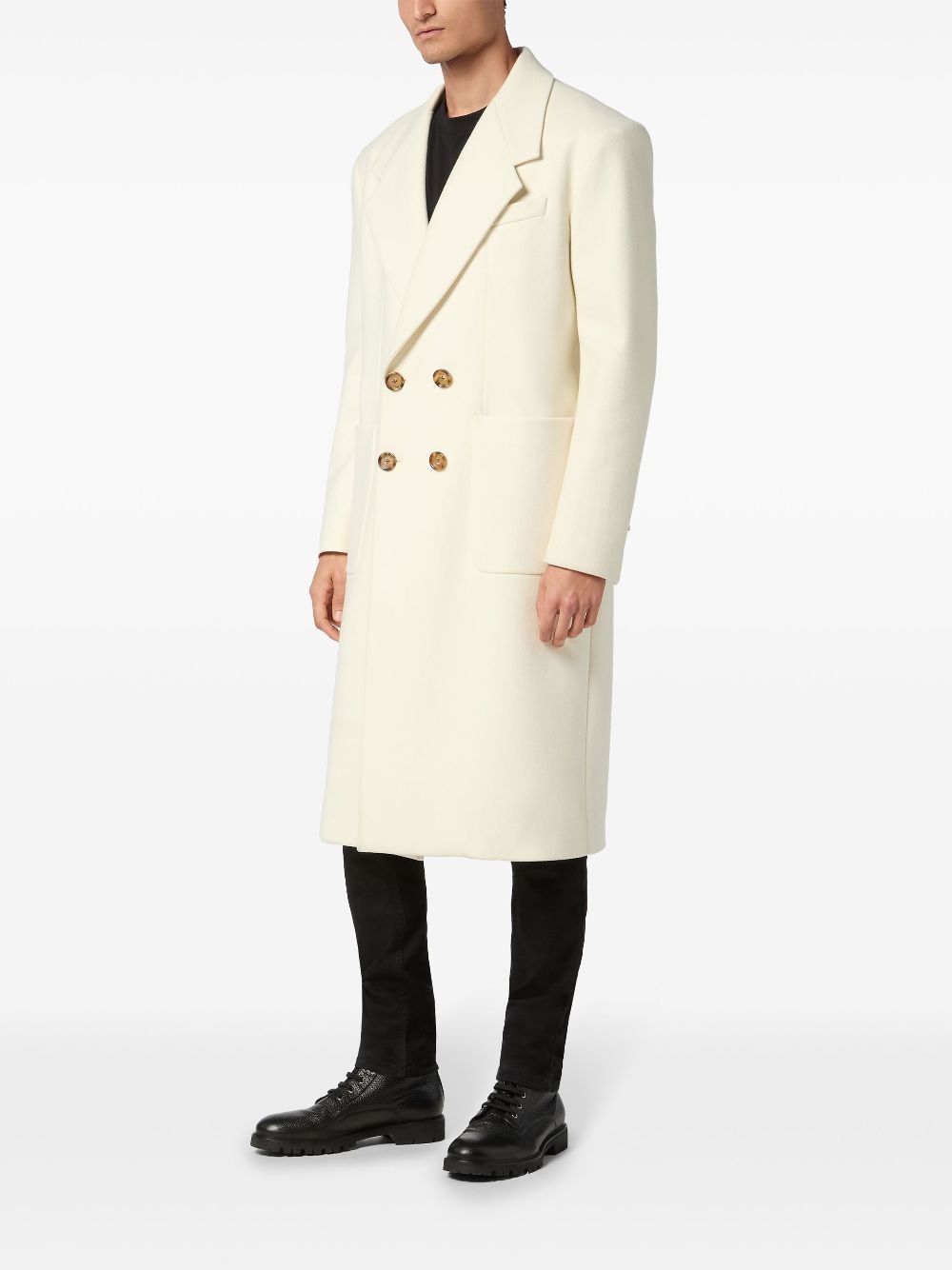 double-breasted peacoat - 3
