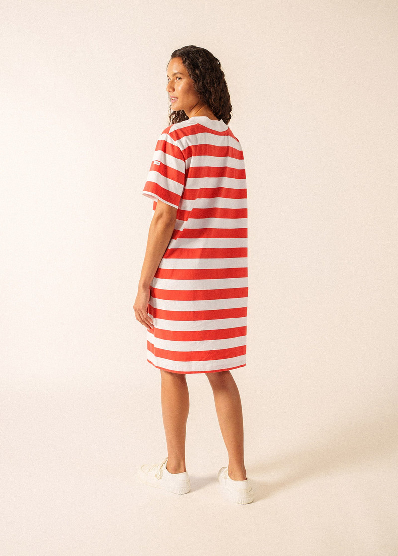 NOOR Wide Stripe Cotton Dress 5