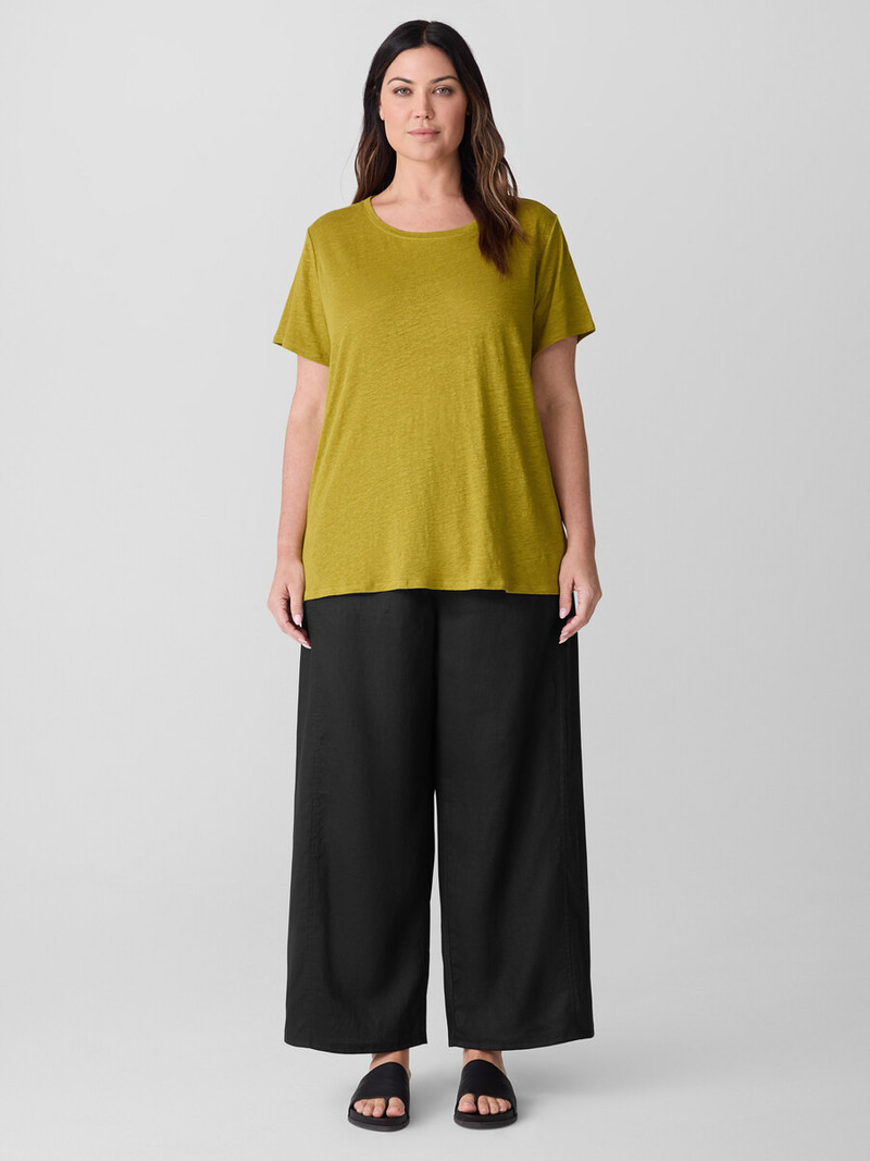Organic Linen Jersey Crew Neck Tee 6