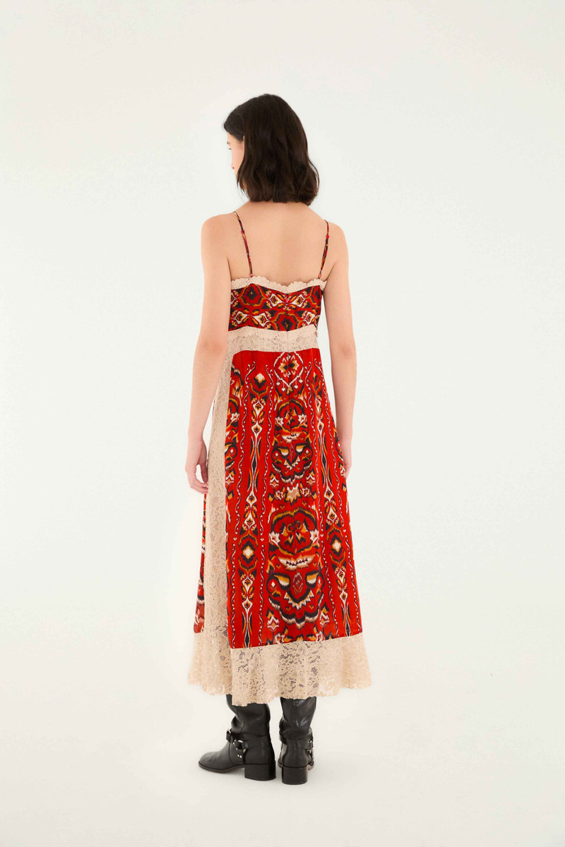 Sand Ainika Pineapple Ikat Midi Dress 4