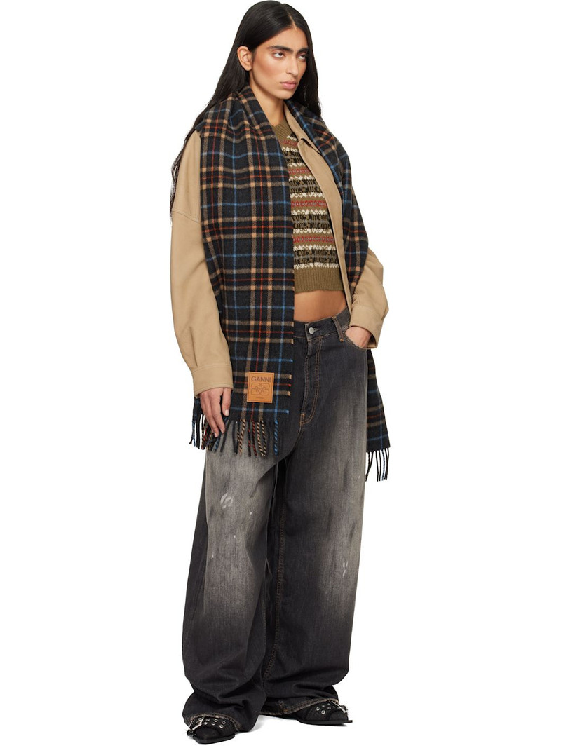 GANNI Black Feminine Buckle Ballerina Flats outlook