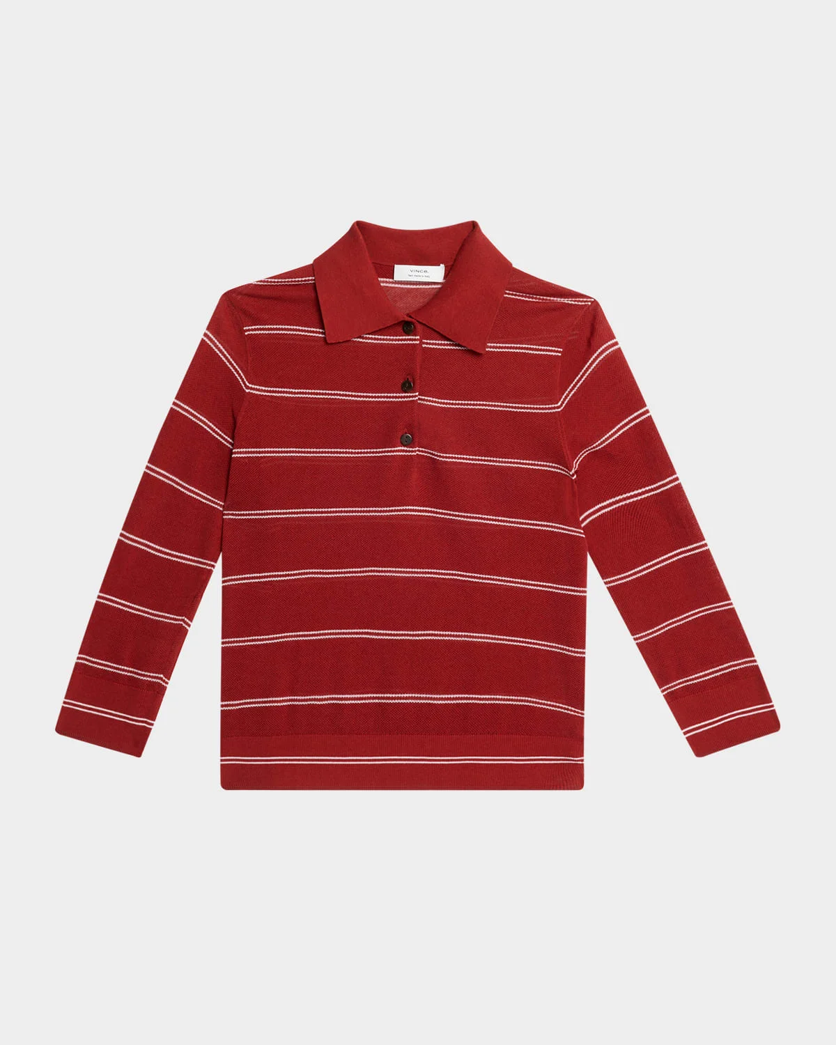 Striped Pique Cotton Polo - 1