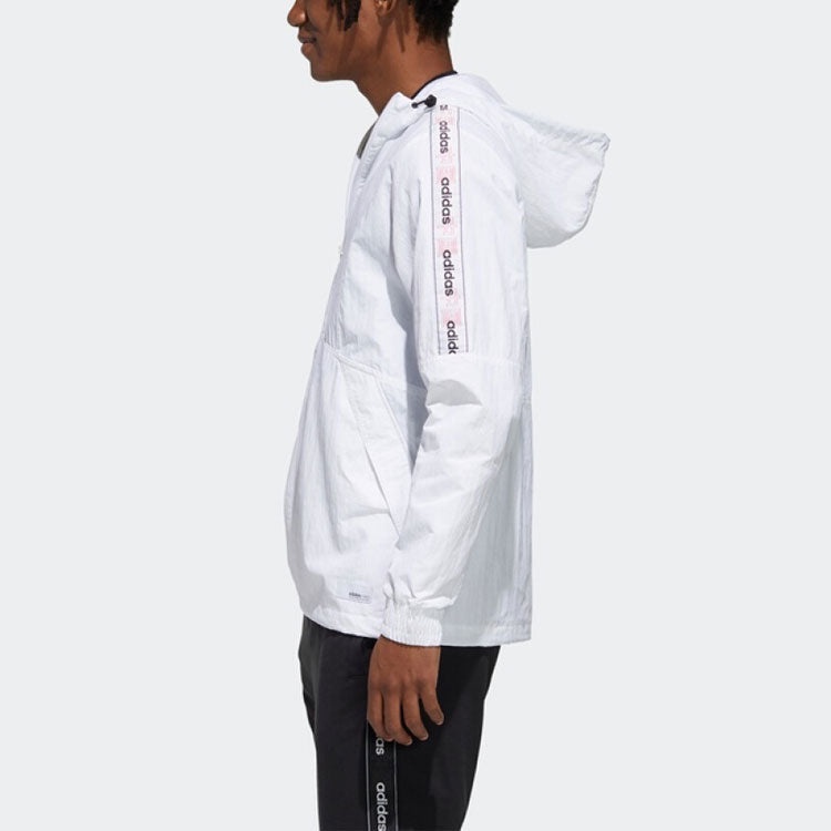 adidas neo M SS TCNS WB 2 Casual Windproof Jacket White GJ8764 - 5