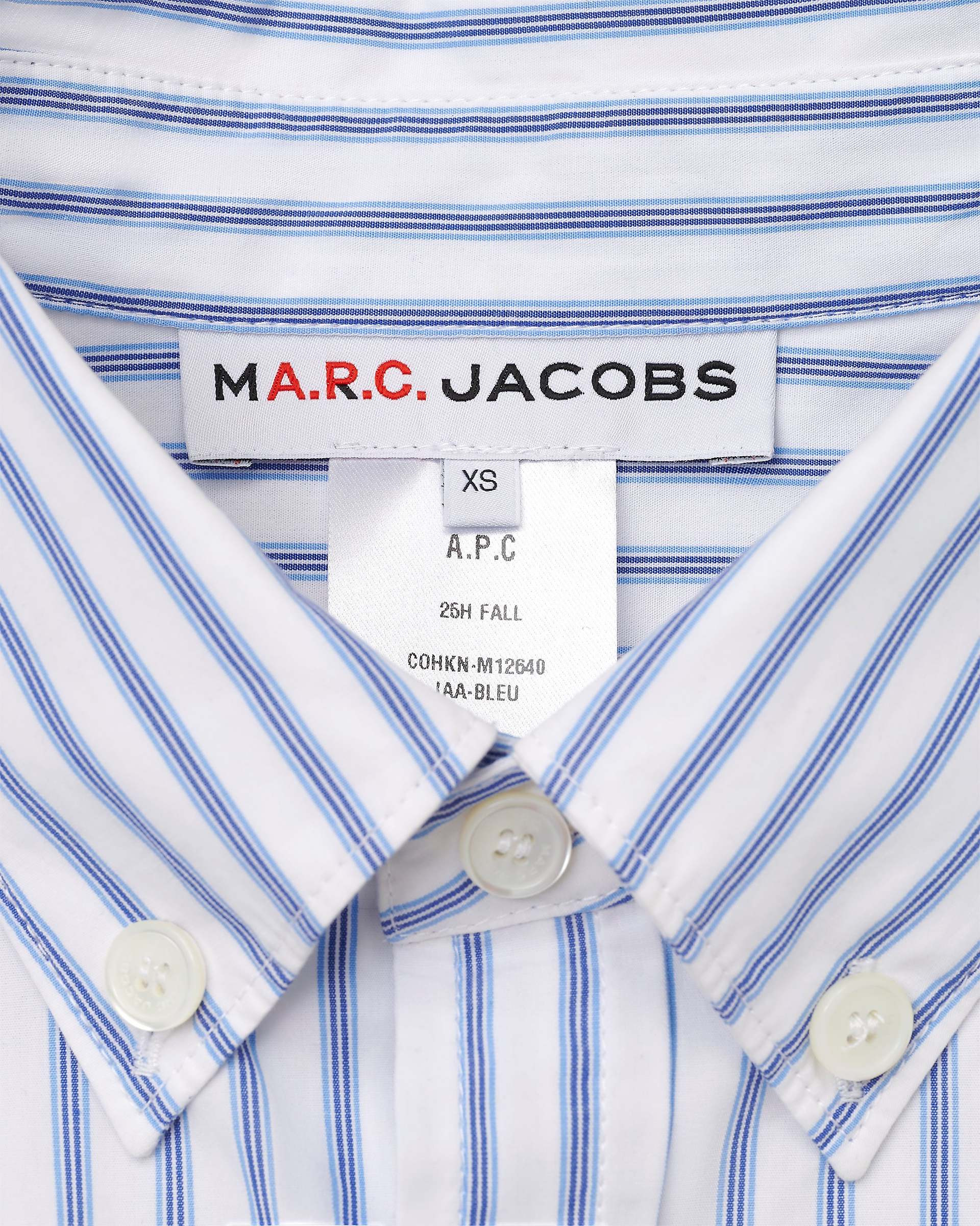 THE A.P.C. X MARC JACOBS STRIPED SHIRT - 10