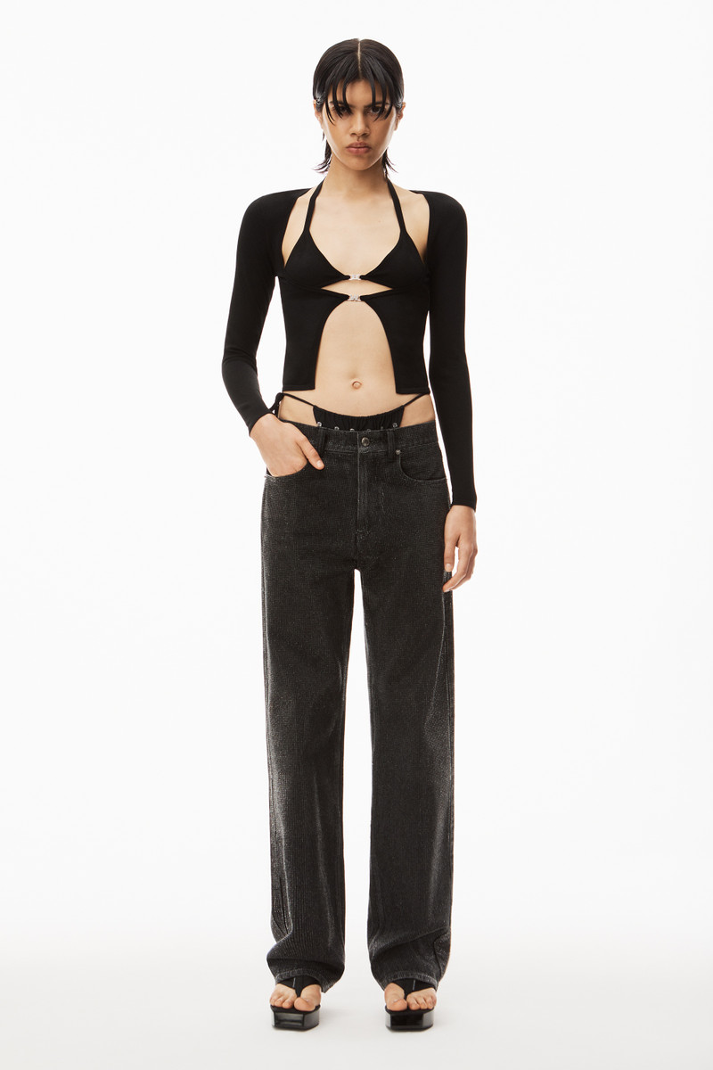 Alexander Wang BIKINI CARDIGAN IN STRETCH VISCOSE KNIT outlook