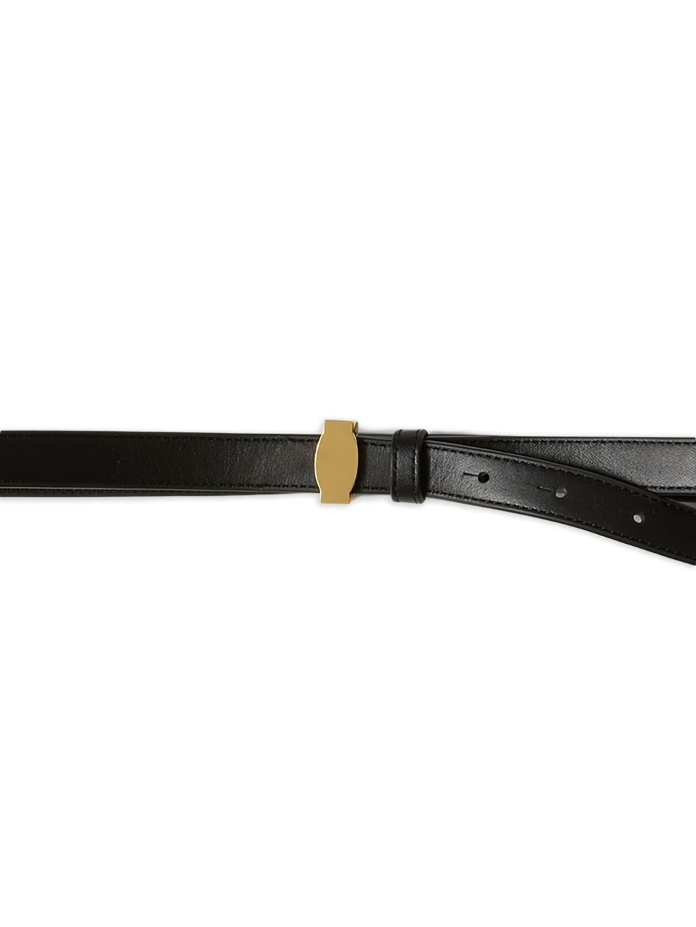 buckle leather belt - 2