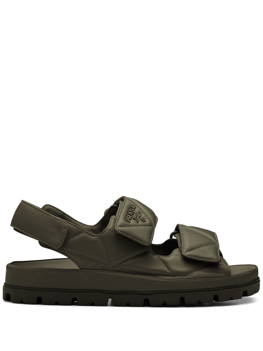 Padded nappa leather sandals - 1