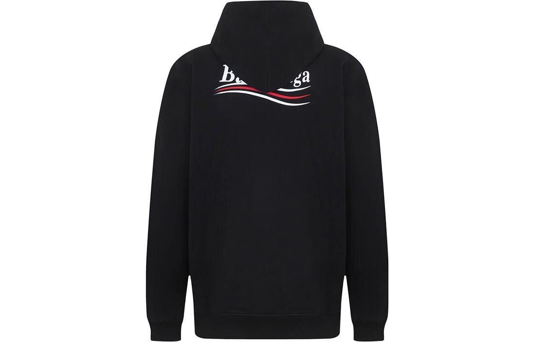★Balenciaga★Medium Fit Campaign Hood Black 767877TKVI91070 Balenciaga Medium Fit Hoodie - Black - Men | 767877TKVI91070