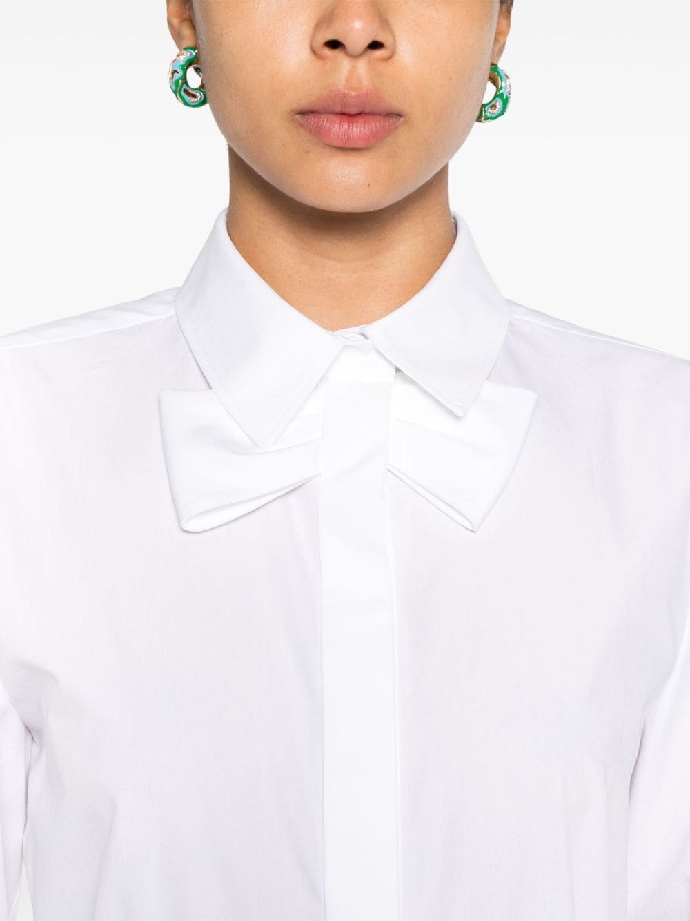 bow-detailed shirt - 5