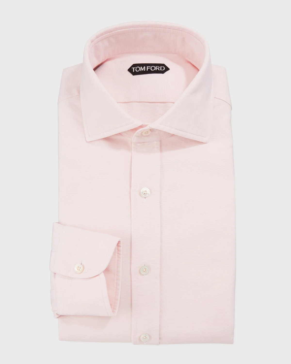 Men's Long-Sleeve Solid Dress Shirt - 1