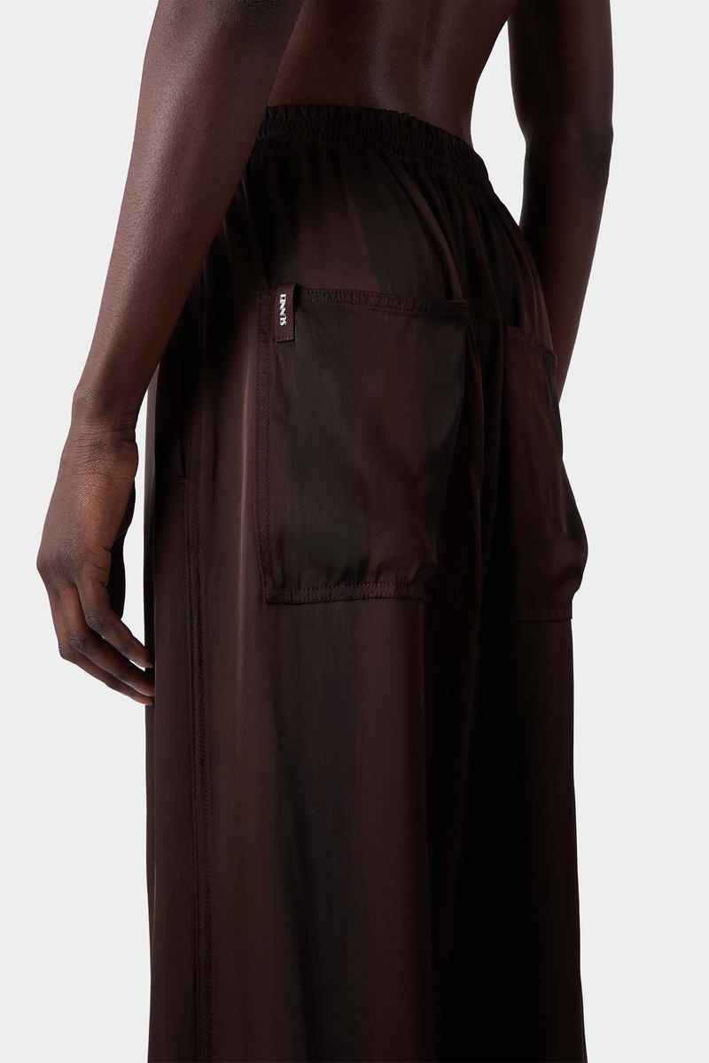 ELASTIC PANTS / brown 8