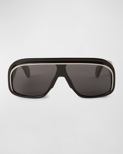 Palm Angels Men's Reedley Acetate and Metal Shield Sunglasses outlook