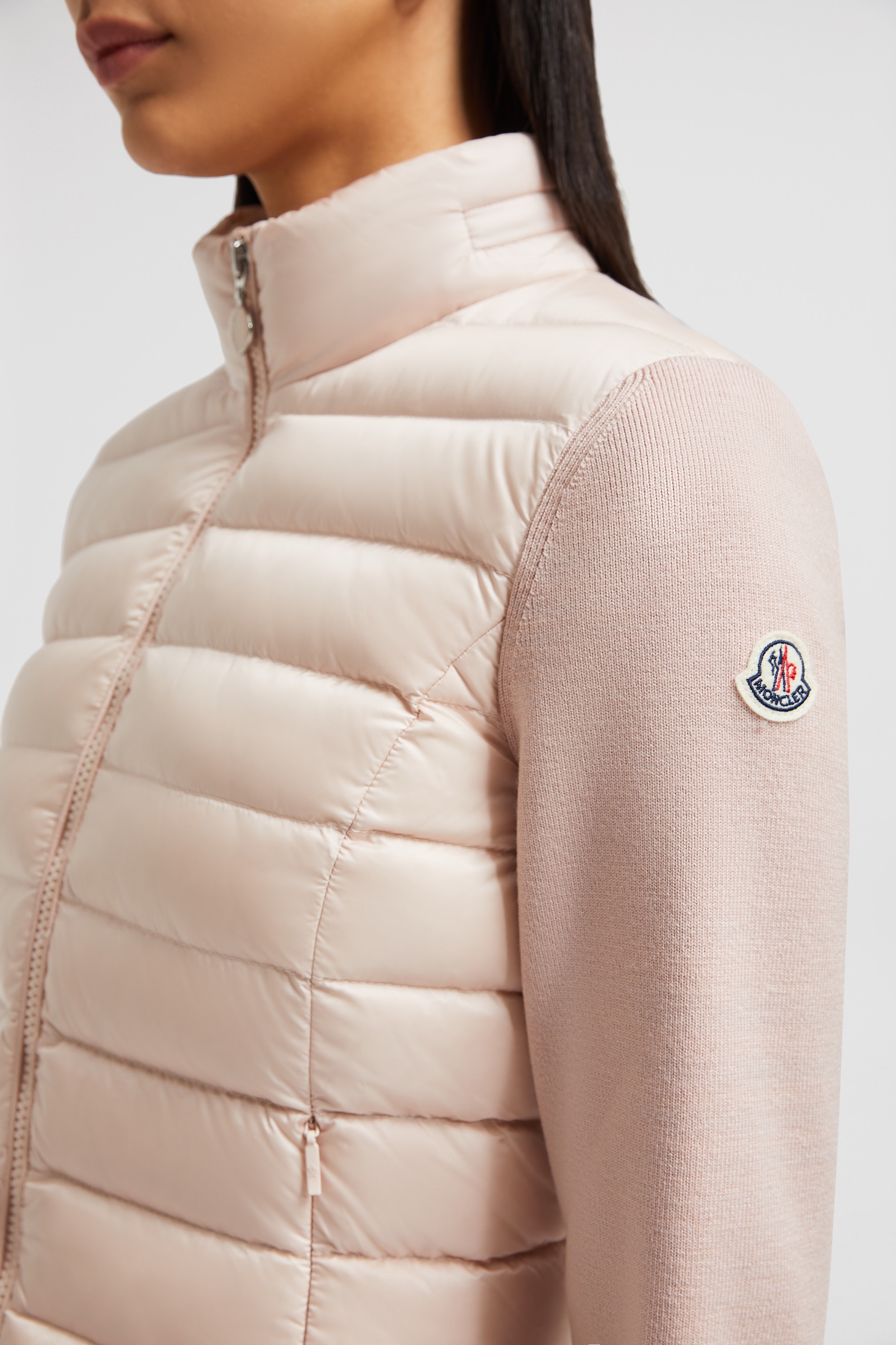 Padded Wool Zip-Up Cardigan - 7