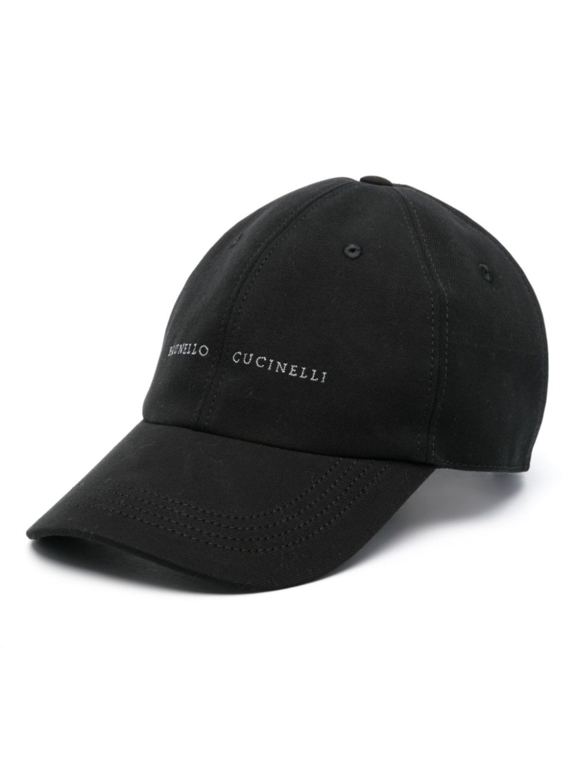 logo-embroidered cotton baseball cap - 1