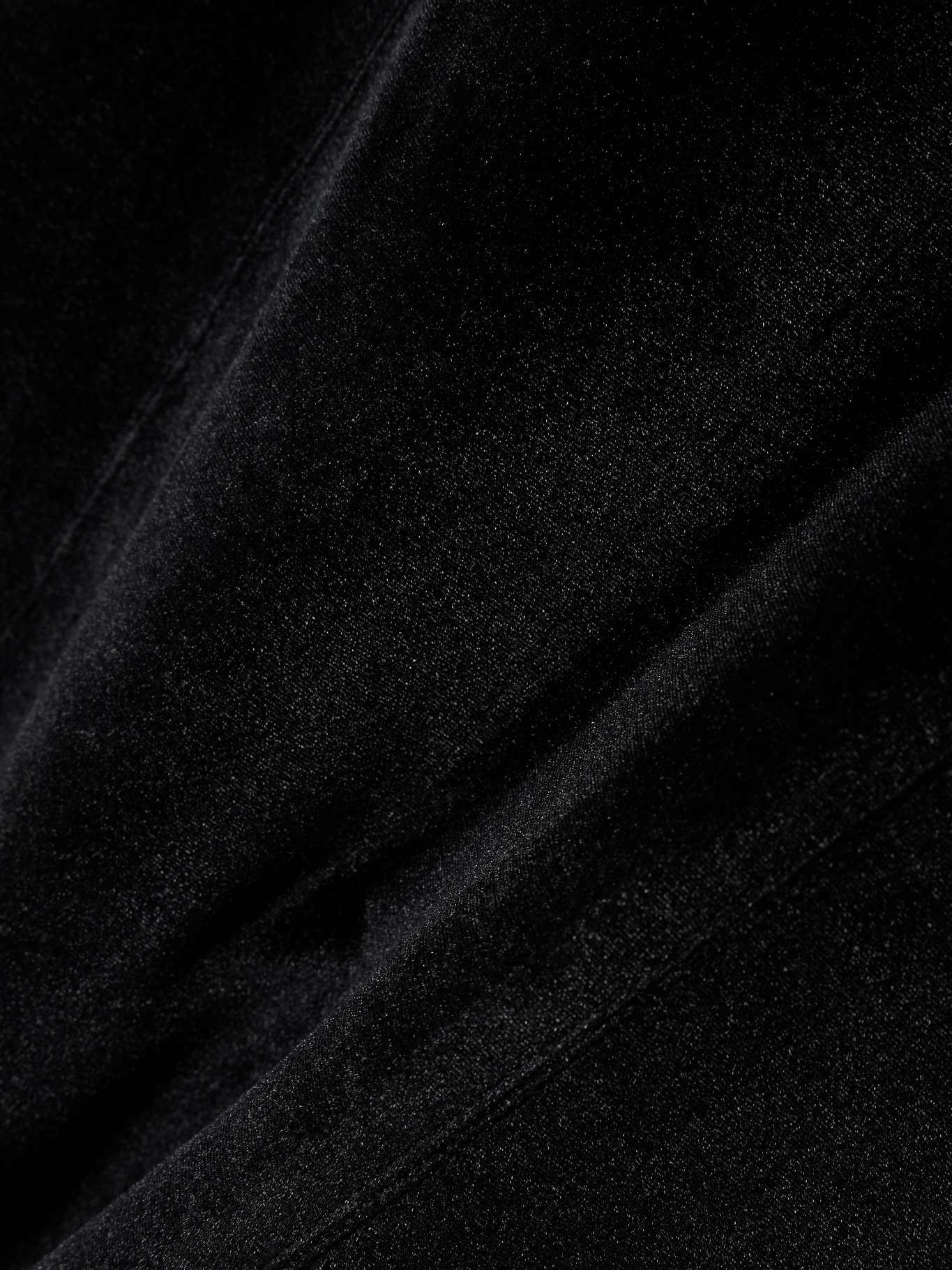 Strapless velvet gown Black - 4