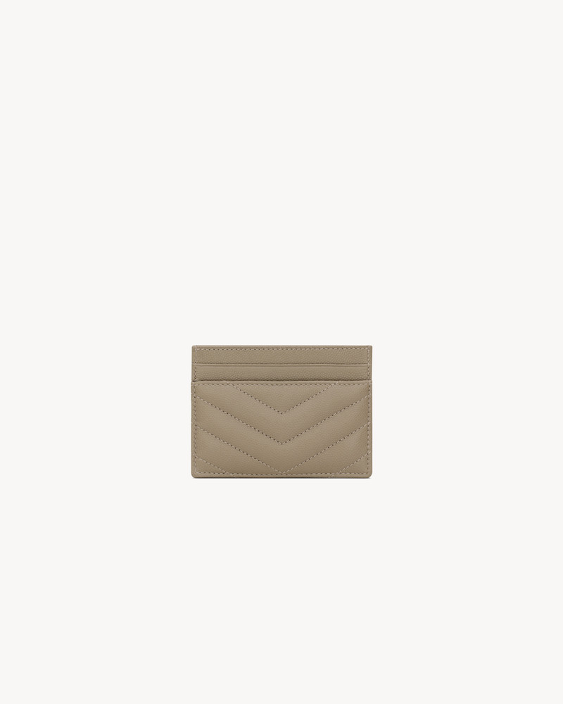 SAINT LAURENT CASSANDRE CARD CASE IN GRAIN DE POUDRE LEATHER outlook