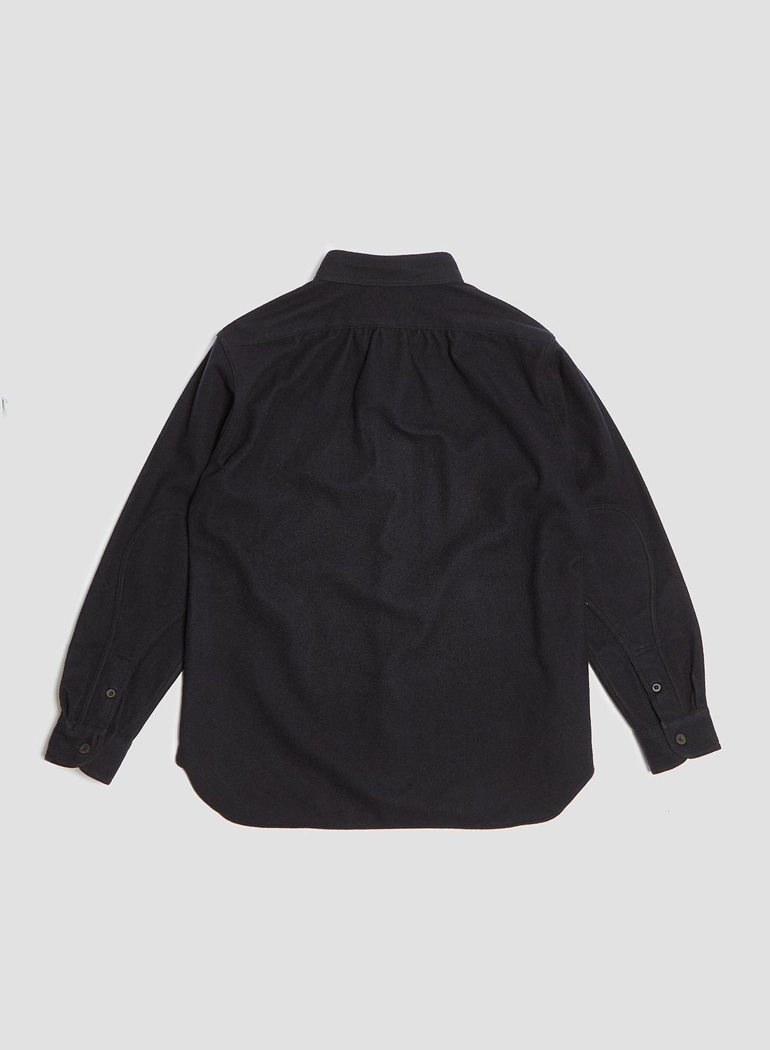 Tharkay Shirt Wool Flannel in Dark Navy - 3