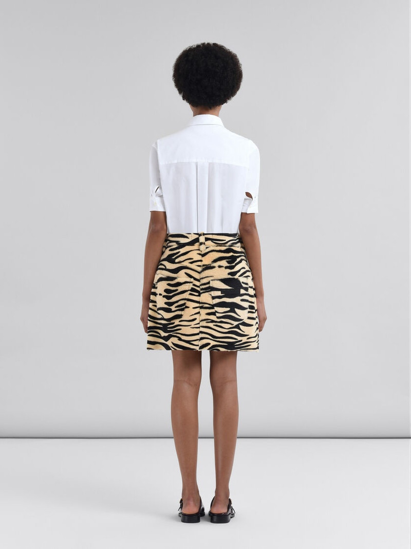 SHEARLING MINISKIRT WITH TIGER PRINT 3