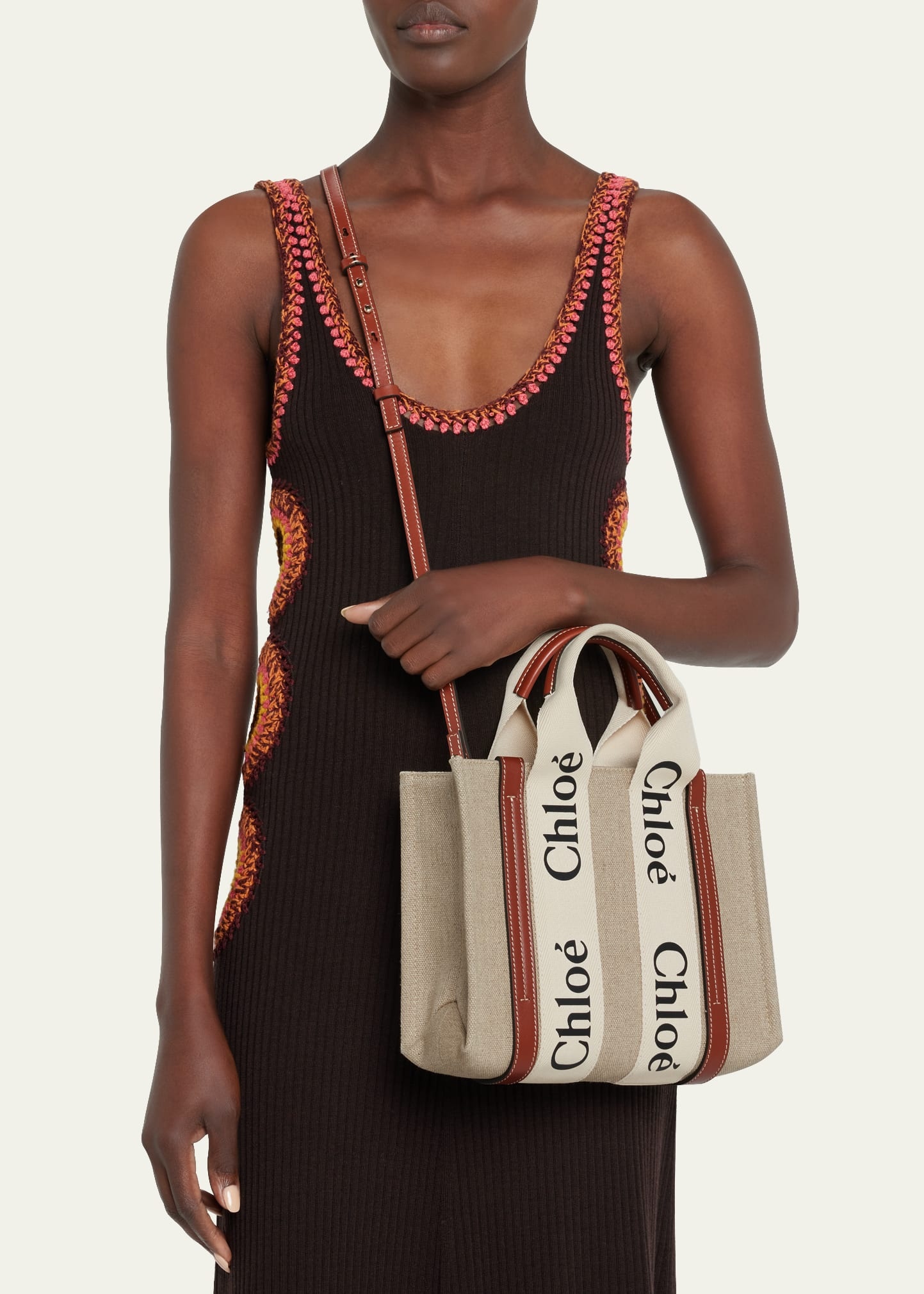 Woody Small Eco Linen Tote Bag - 2