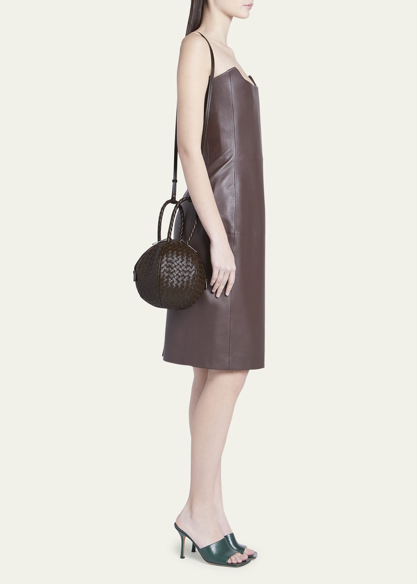 Mava Intrecciato Lambskin Top-Handle Bag - 5