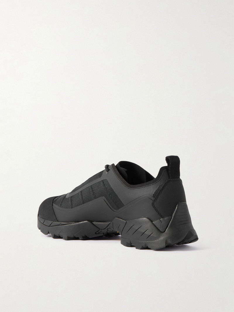 Katharina Light Rubber and Leather-Trimmed Ripstop Sneakers Black 4
