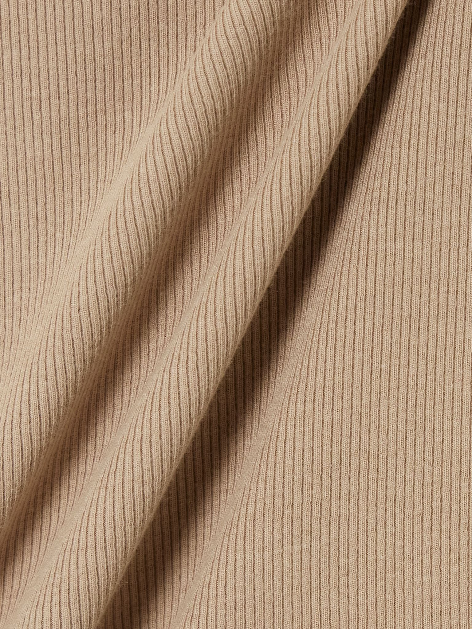 Ribbed jersey T-shirt Camel - 5