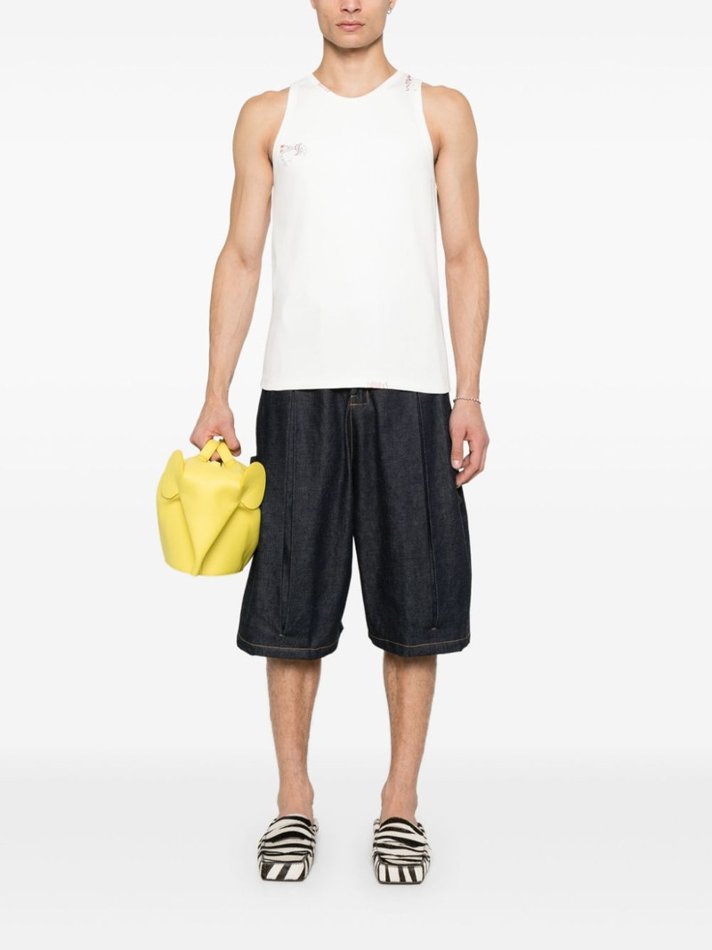 Marni logo-embroidered tank top outlook