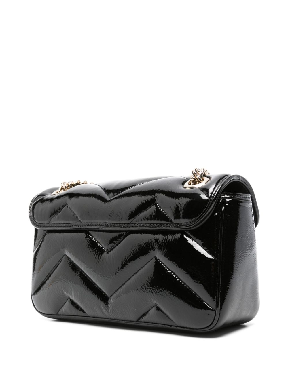 Gg marmont small patent leather shoulder bag - 3