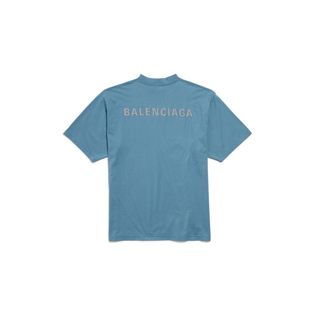 Balenciaga Back Reflective T-shirt Medium Fit in Grey Blue - 2