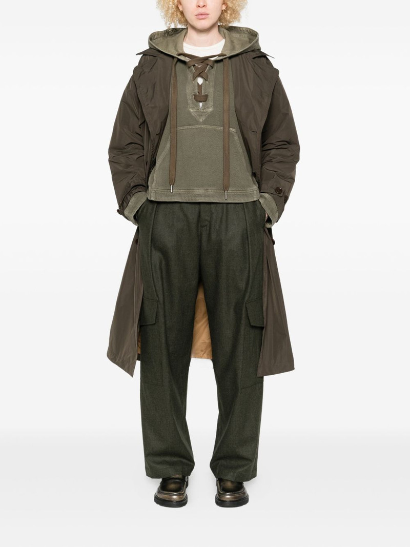 Aspesi belted double-breasted coat outlook