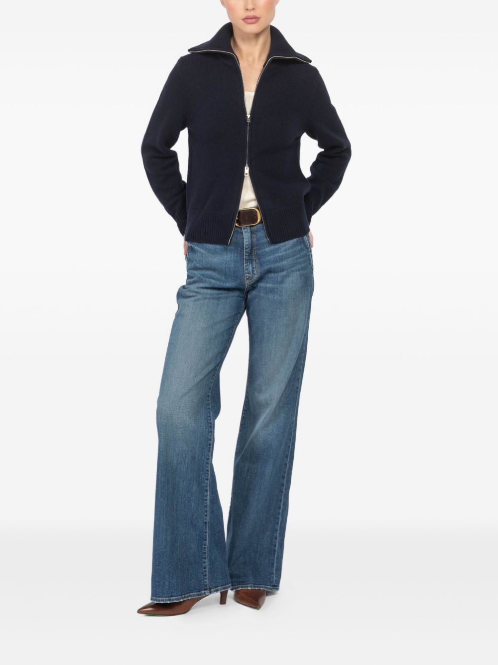 zip-up cardigan - 2