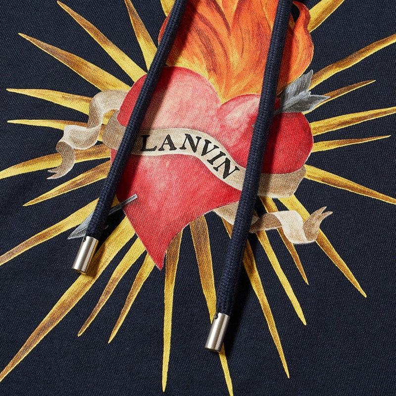 Lanvin Lanvin Heart Print Popver Hoody outlook
