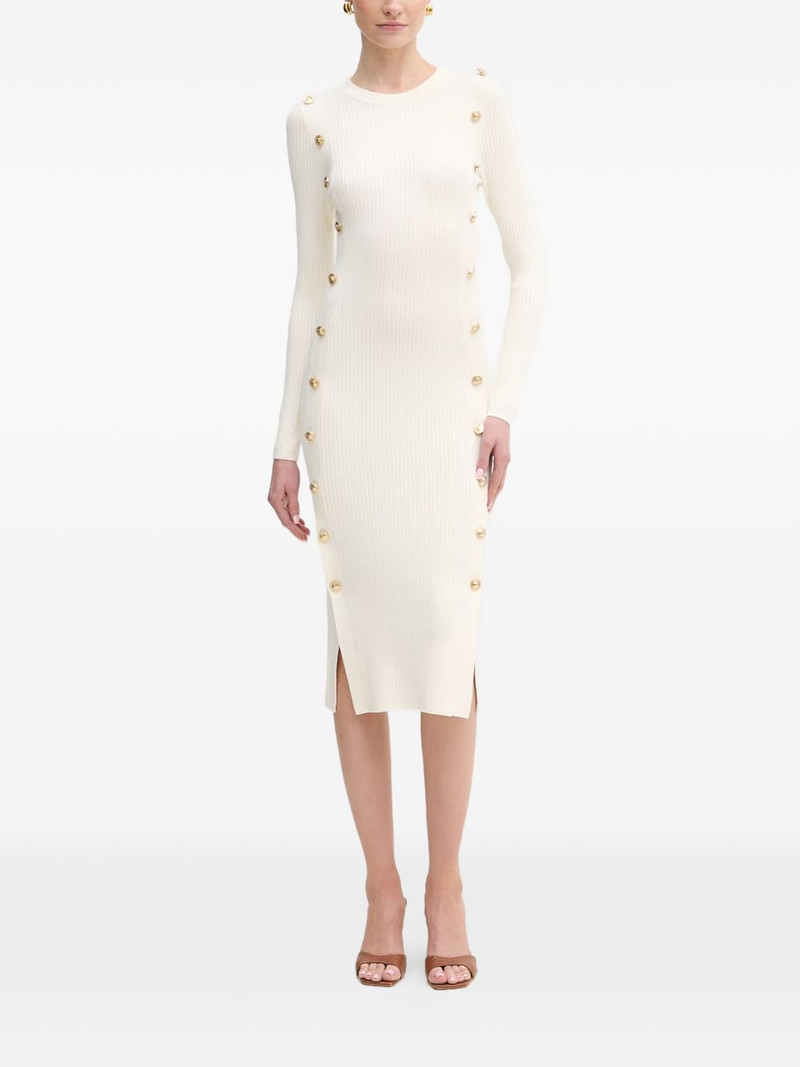 ribbed-knit midi dress 1
