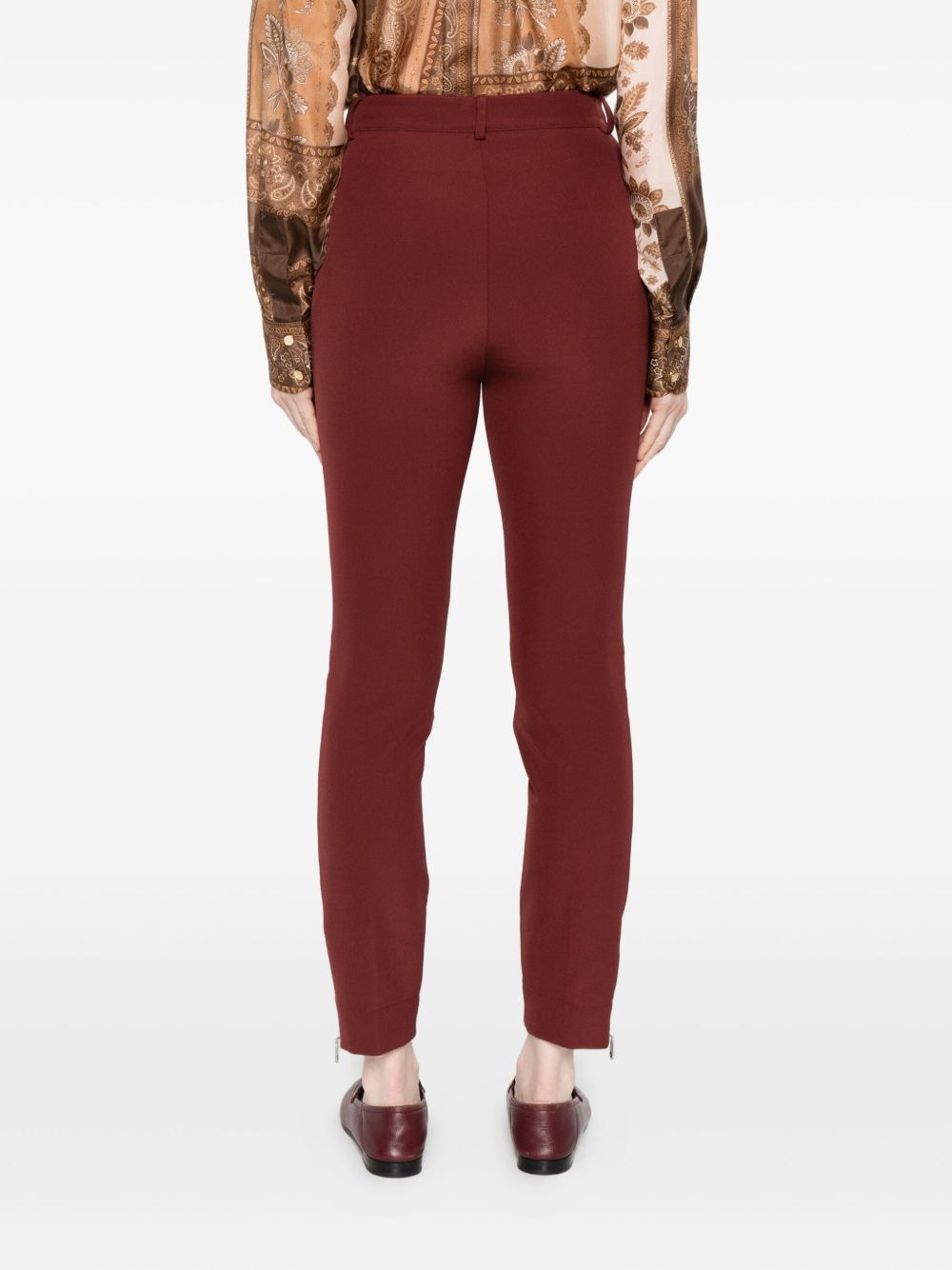 zip-detail trousers - 4