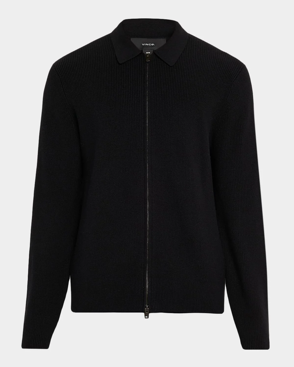 Men's Wool-Blend Two-Way Zip Cardigan Shirt Jacket - 1