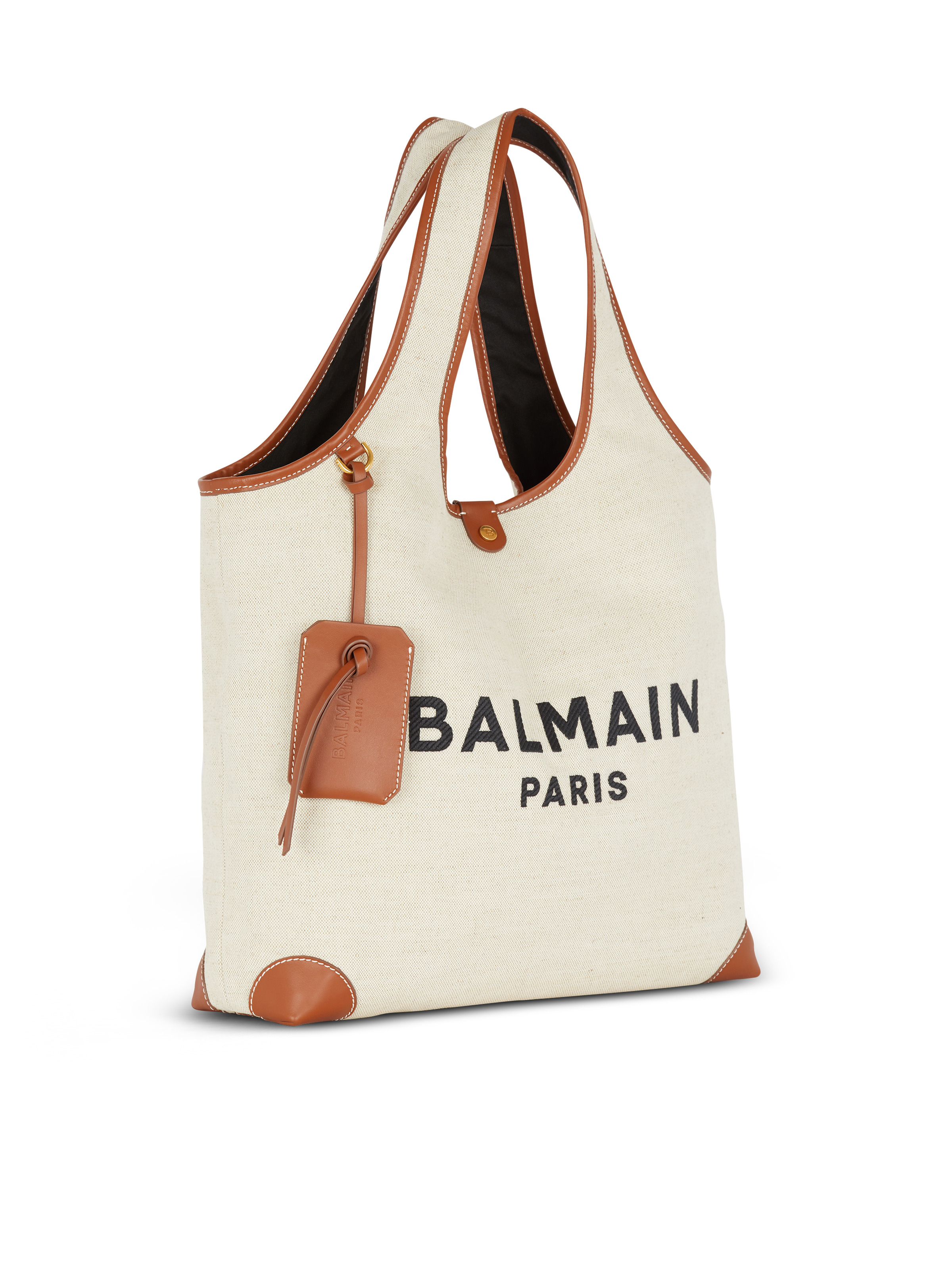 Canvas and leather B-army Grocery Bag - 3