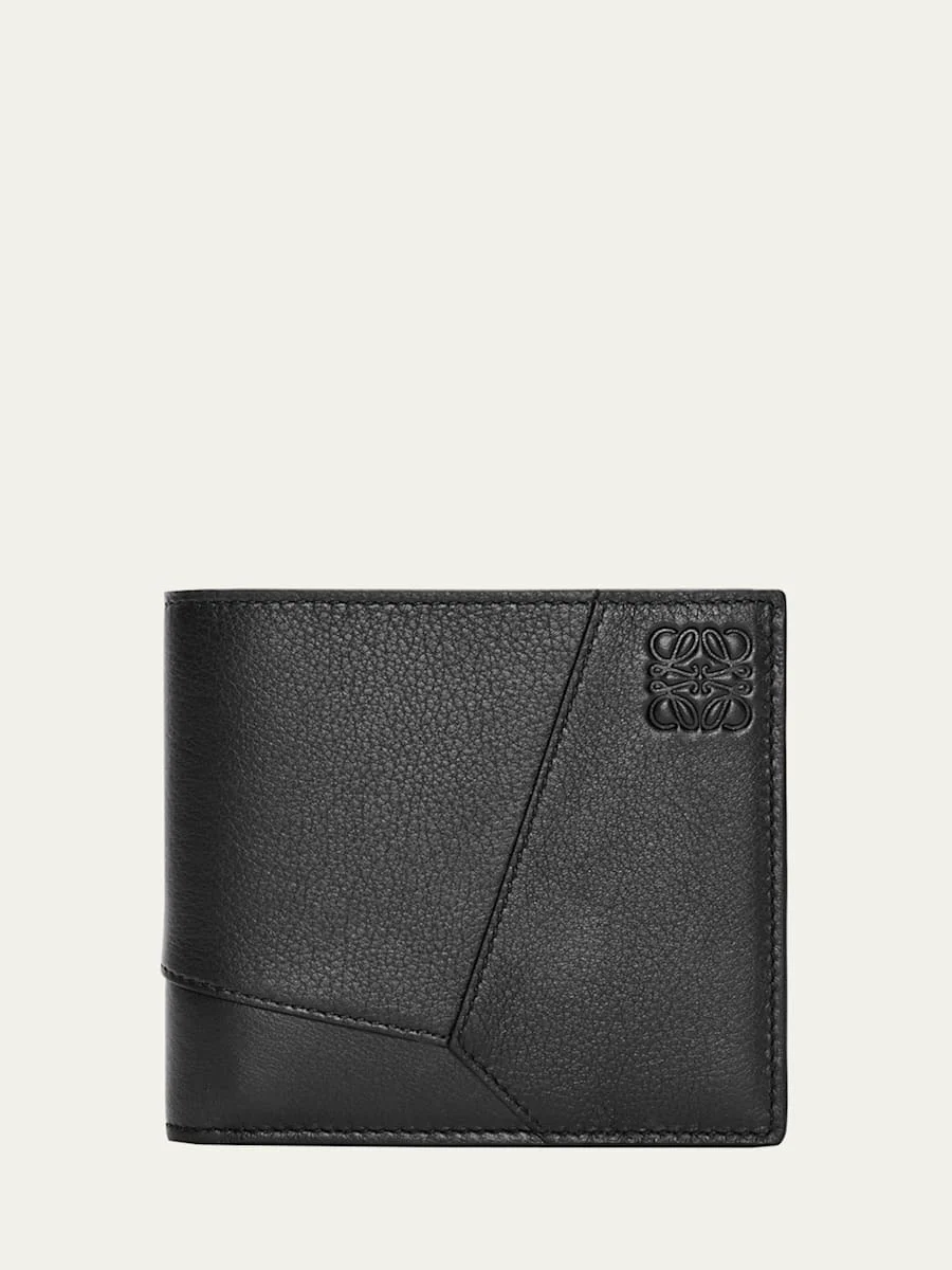 Men's Puzzle Edge Leather Bifold Wallet - 1