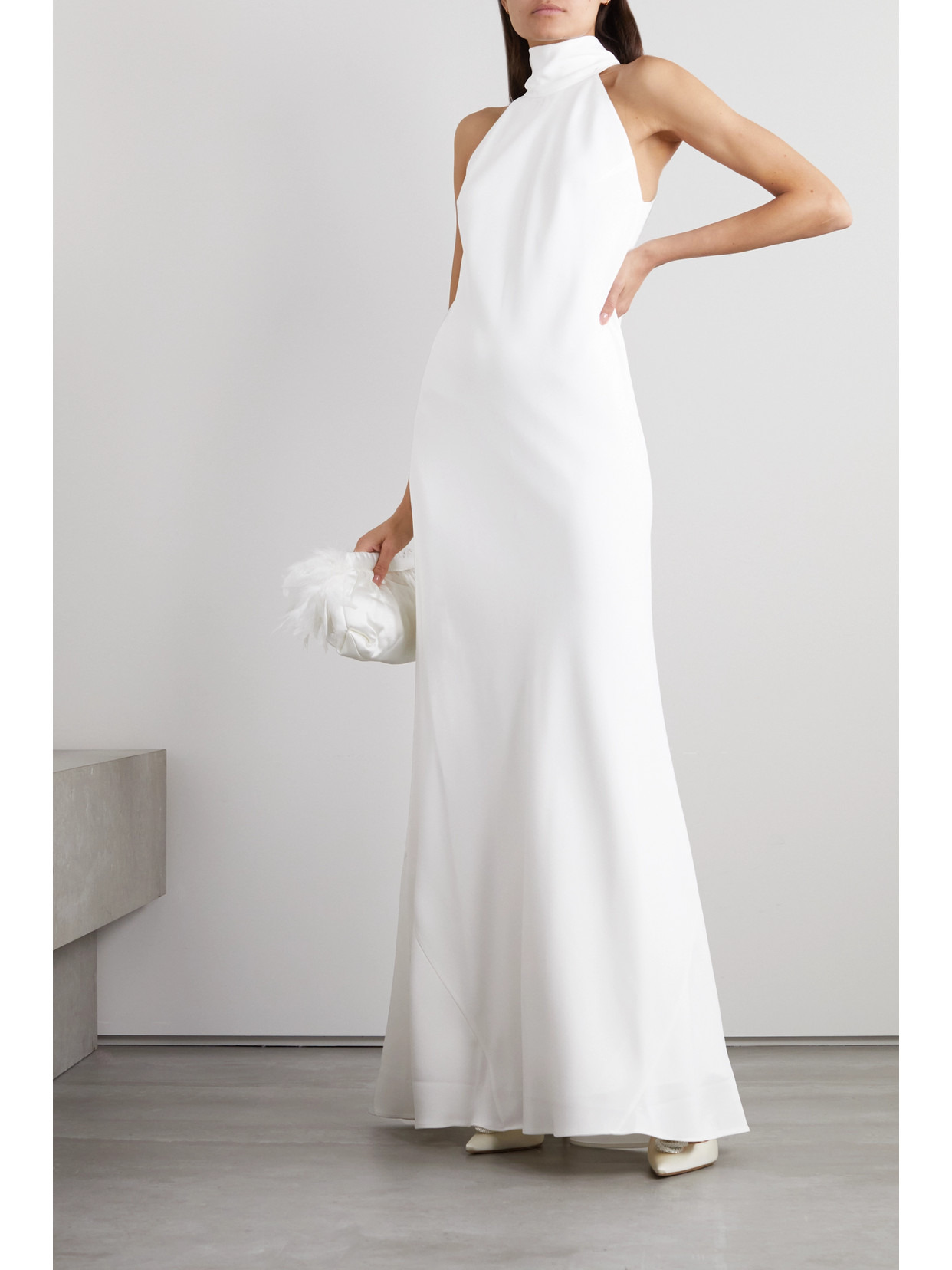 Sienna Crepe Halterneck Gown - 2