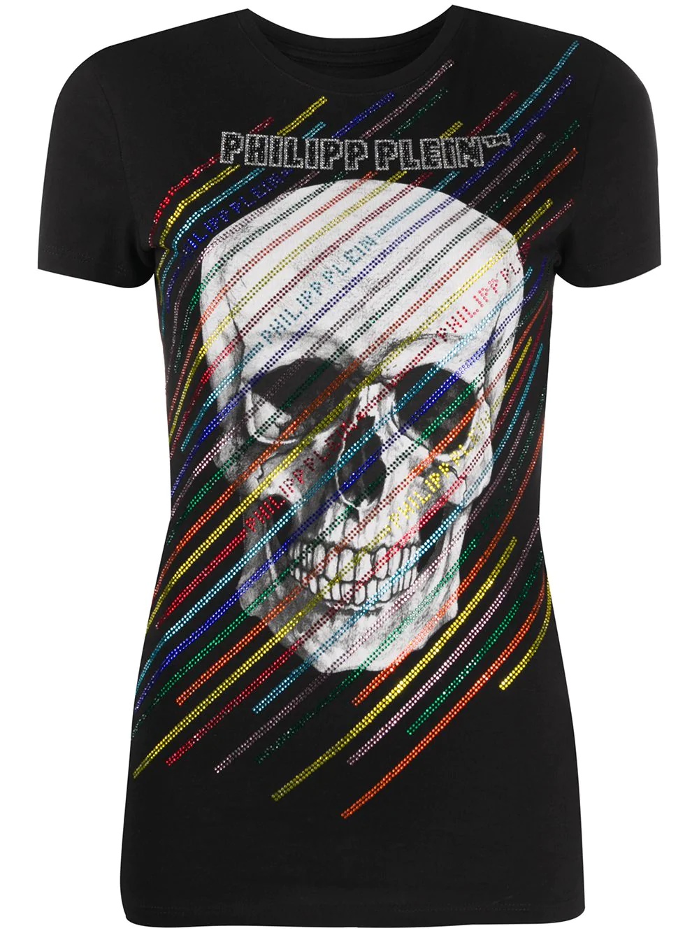 skull print T-shirt  - 1