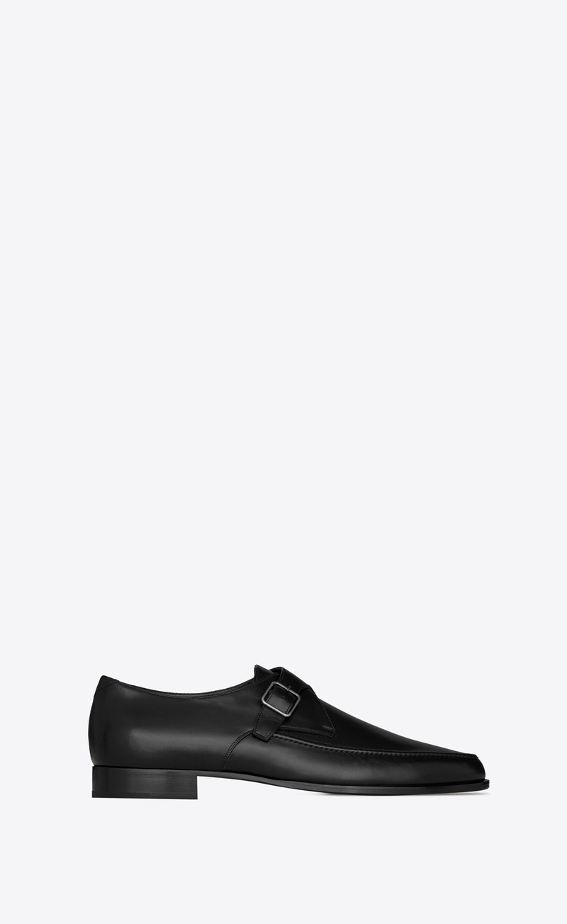 marceau monk strap shoes in smooth leather 1