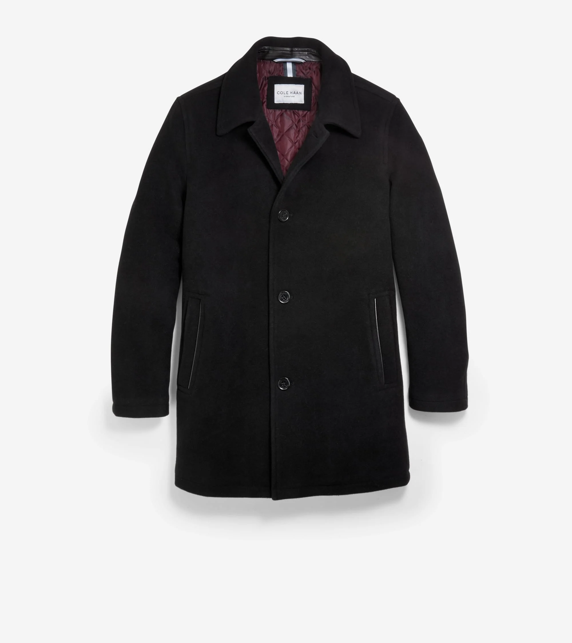 Men's Wool-Blend Car Coat - 1