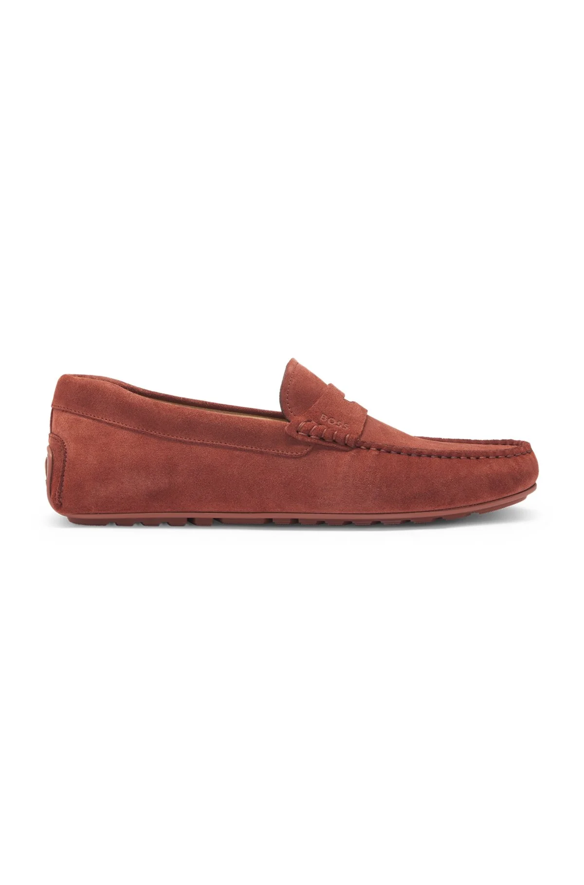 PORTUGUESE-CRAFTED MOCCASIN LOAFERS IN SUEDE WITH PENNY TRIM - 1
