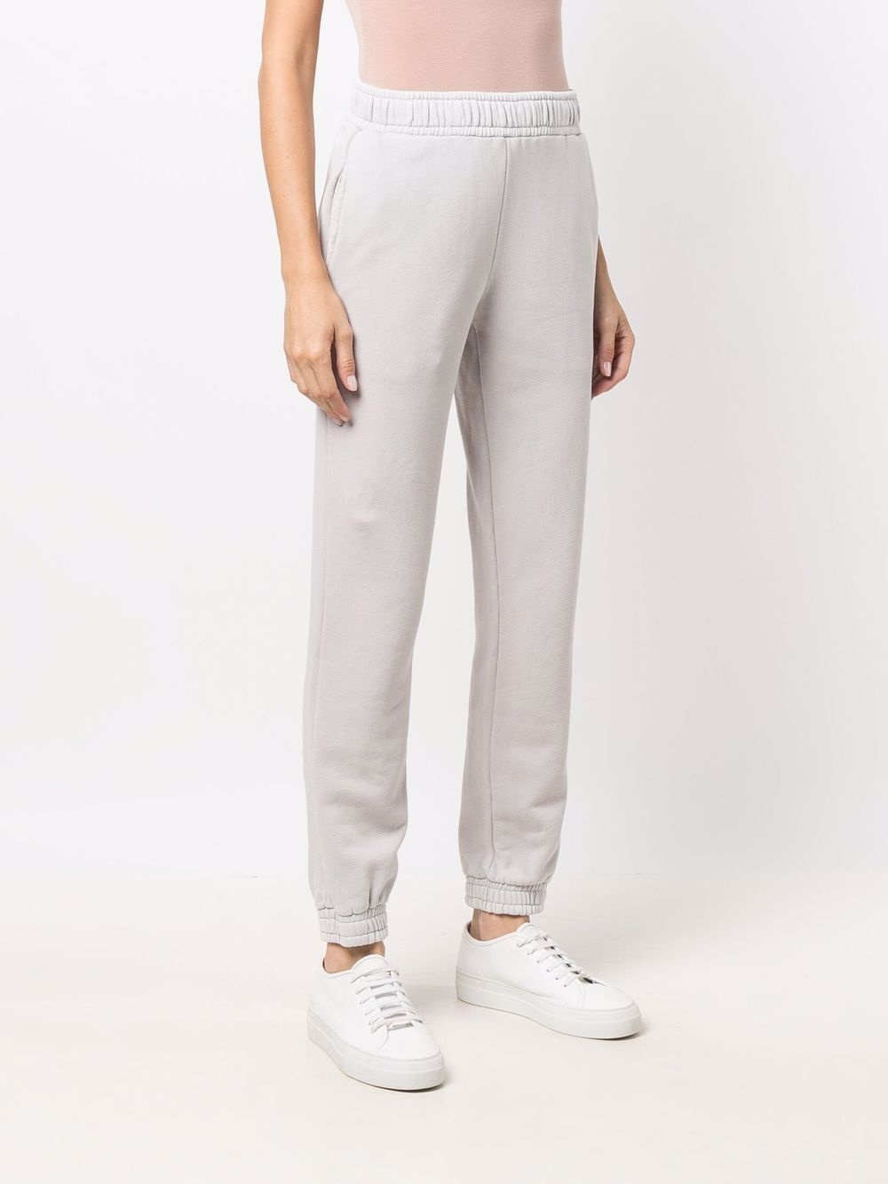 elasticated-waist cotton trousers - 3