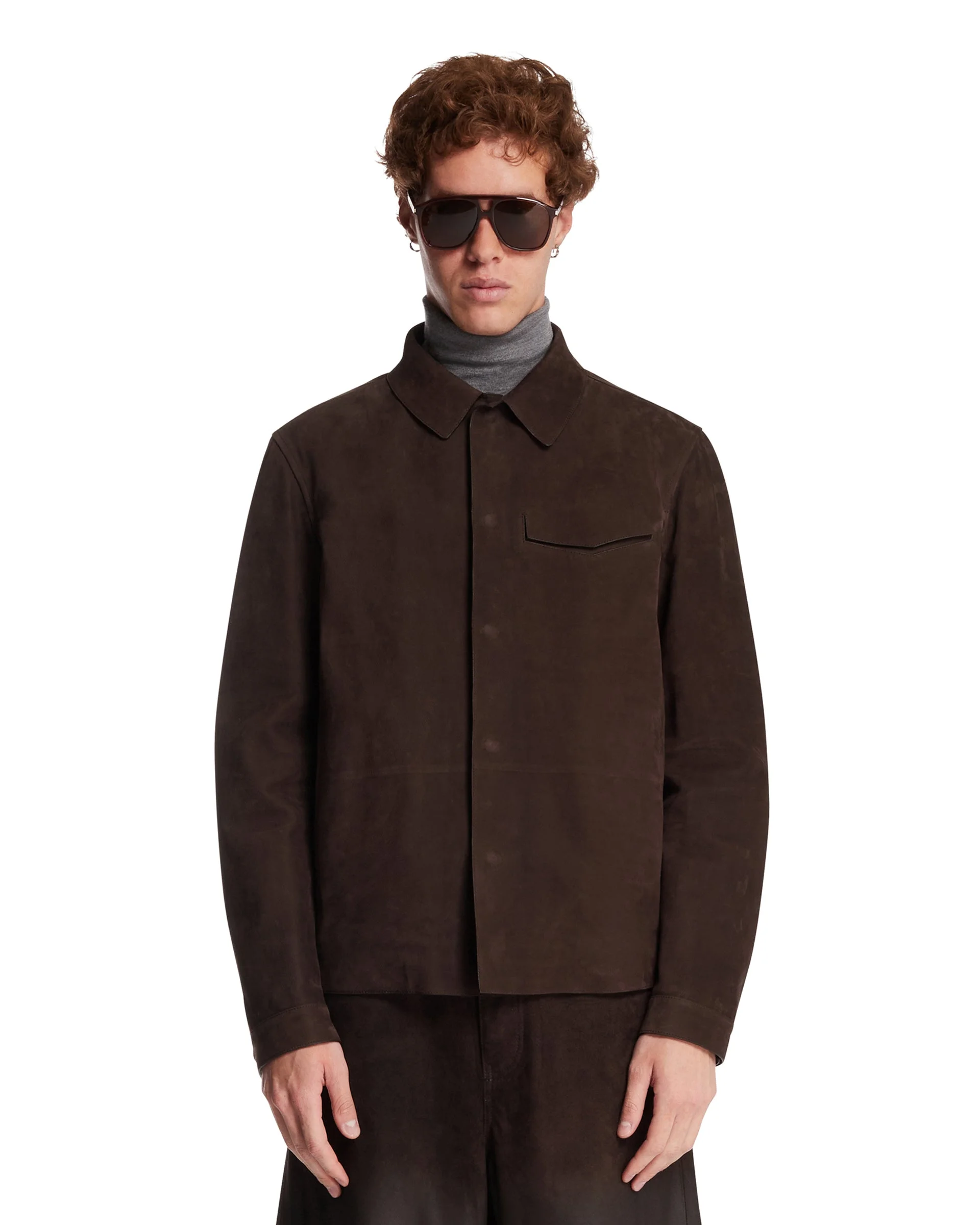 Brown Suede Jacket - 1