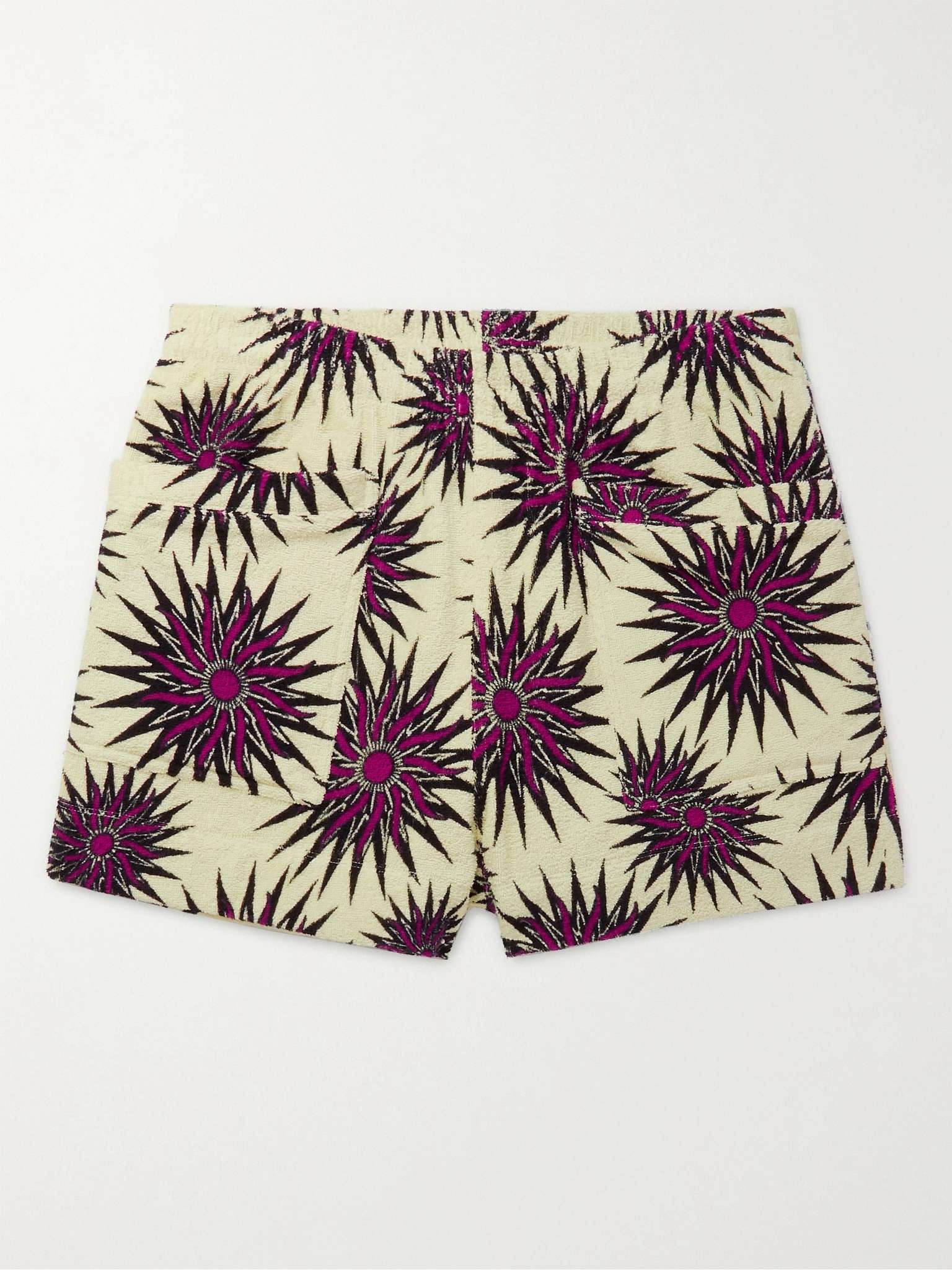 Printed Cotton-Terry Shorts - 1