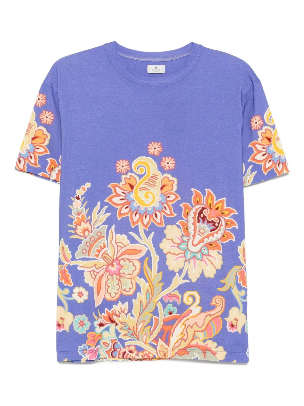 floral-print paisley T-shirt - 1