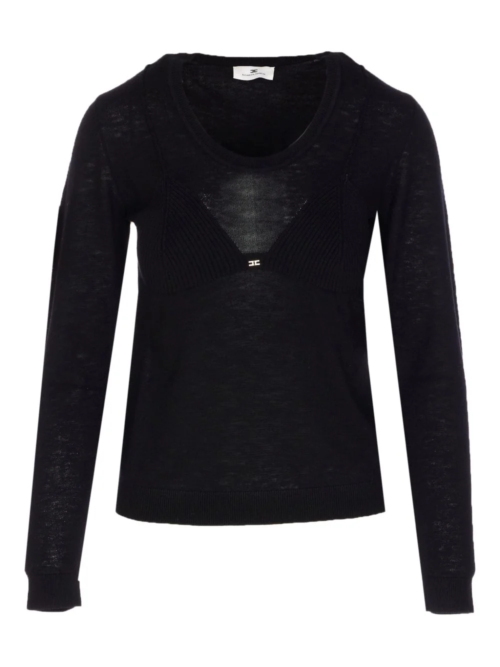 ribbed crew-neck sweater - 1
