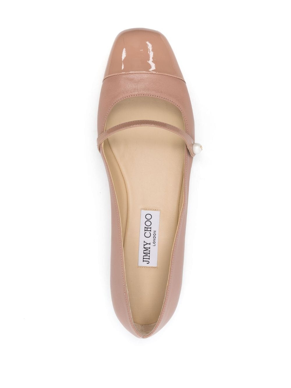 pearl-detail ballerina shoes - 4